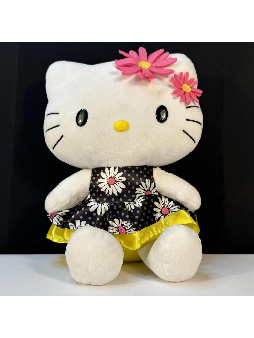 Hello Kitty Plush 16” Sanrio 2016 Daisy Dress Stuffed Animal Large Collectible